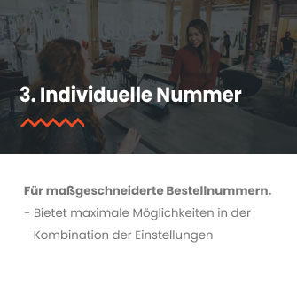 individuelle Bestellnummer