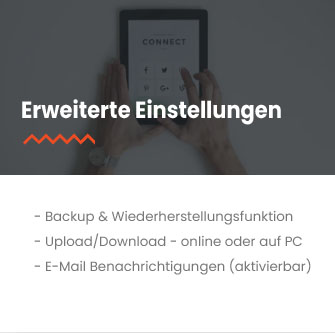 erweiterte bestellnummern einstellungen